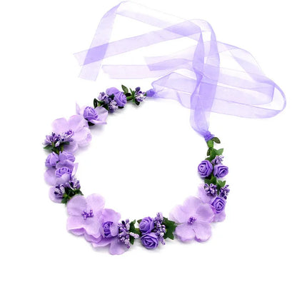Botanical Flower Crown Boho Bridal Headband