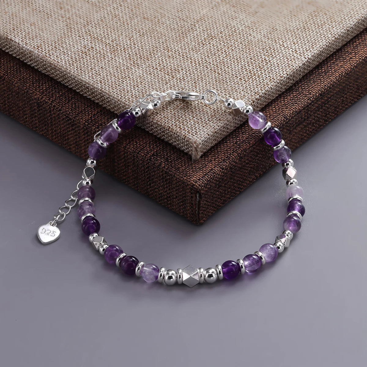 925 Sterling Silver Butterfly Bead String Bracelet