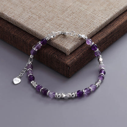 925 Sterling Silver Butterfly Bead String Bracelet
