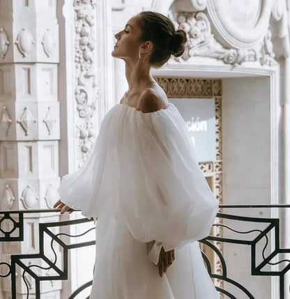 Detached Wedding Boat Neck Puff Bolero Sleeves Bride Cape Formal Party Shrug Women Jacket Special Occasion Wrap