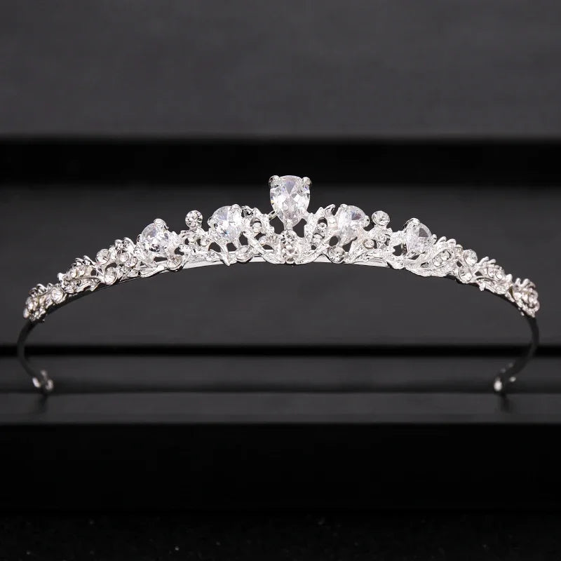 Bloom Veil Co. Baroque Royal Bridal Crown – Gold and Silver Crystal Wedding Tiara
