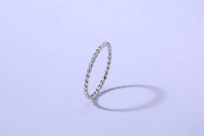 18K Gold Plated Vintage Twisted Rope Ring | Stainless Steel | Women's Wedding & Party Ring