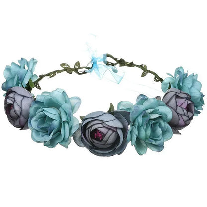 Botanical Flower Crown Boho Bridal Headband