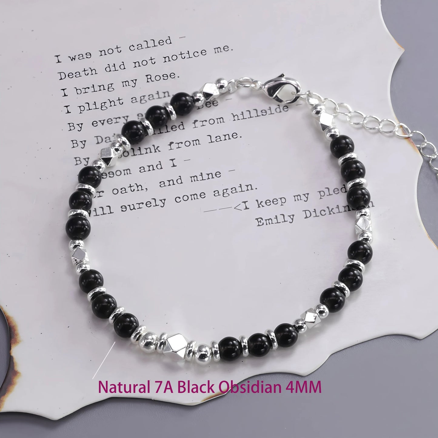 925 Sterling Silver Butterfly Bead String Bracelet