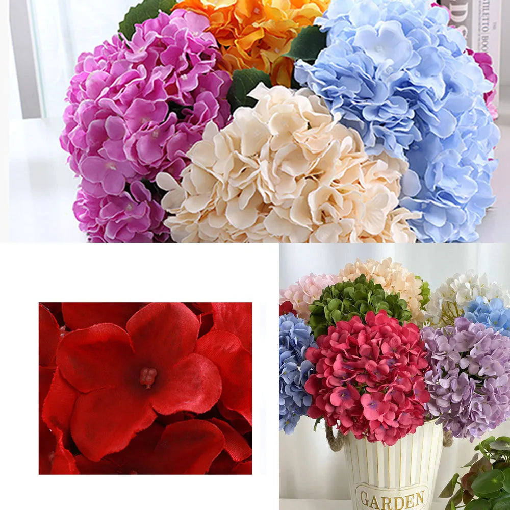 Grand 58cm Silk Hydrangea Artificial Flower Bouquet | Premium Wedding & Home Decor Centerpiece