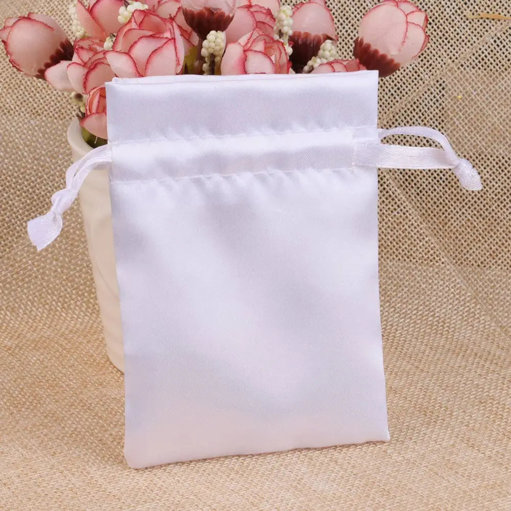 Silk Jewelry Gift Bag Satin Drawstring Pouch For Wedding Party Candy Bag Luxury Jewelry Packing