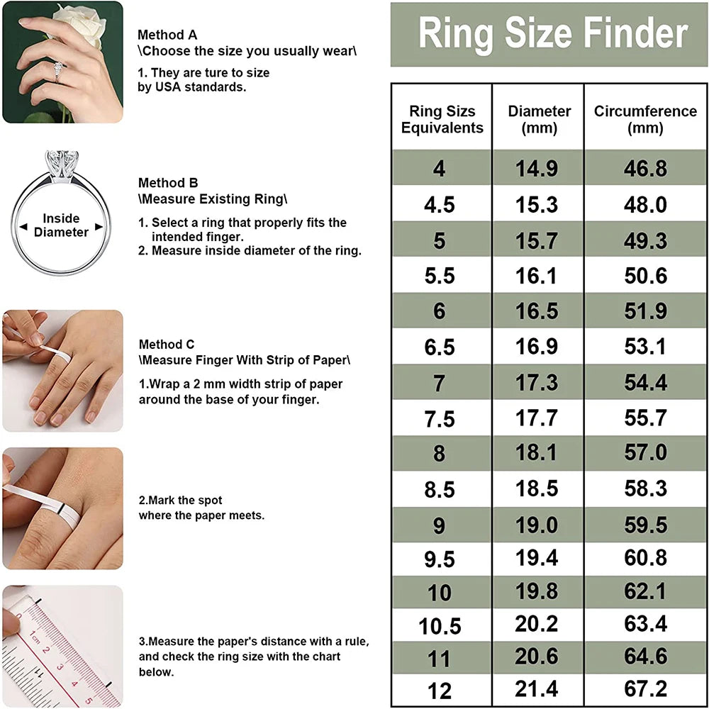 Full Moissanite Bridal Rings Set With  Certificate D Color Diamond Engagement Ring 925 Sterling Silver Wedding Band For Women