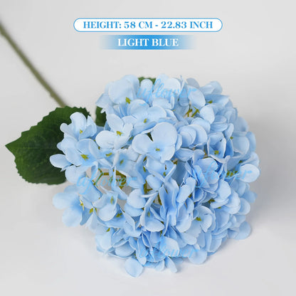 Grand 58cm Silk Hydrangea Artificial Flower Bouquet | Premium Wedding & Home Decor Centerpiece