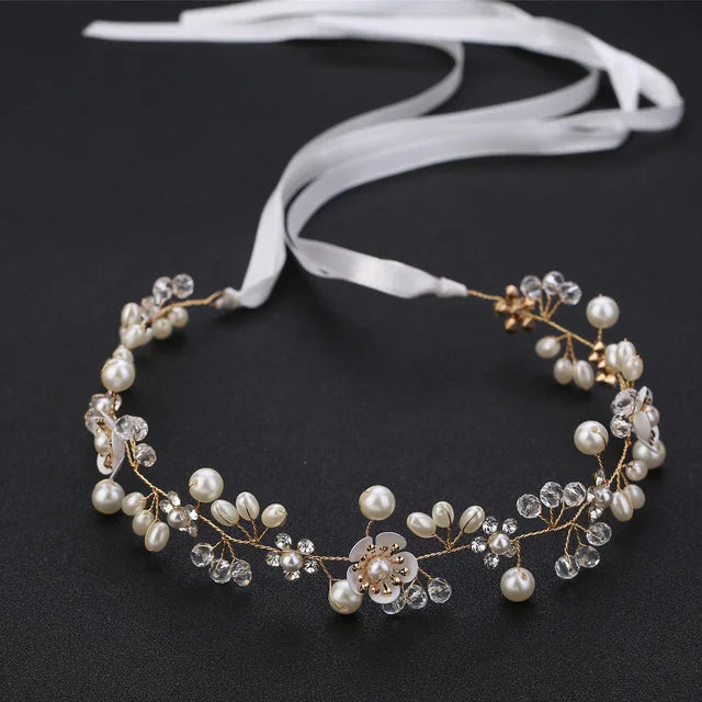 Botanical Flower Crown Boho Bridal Headband