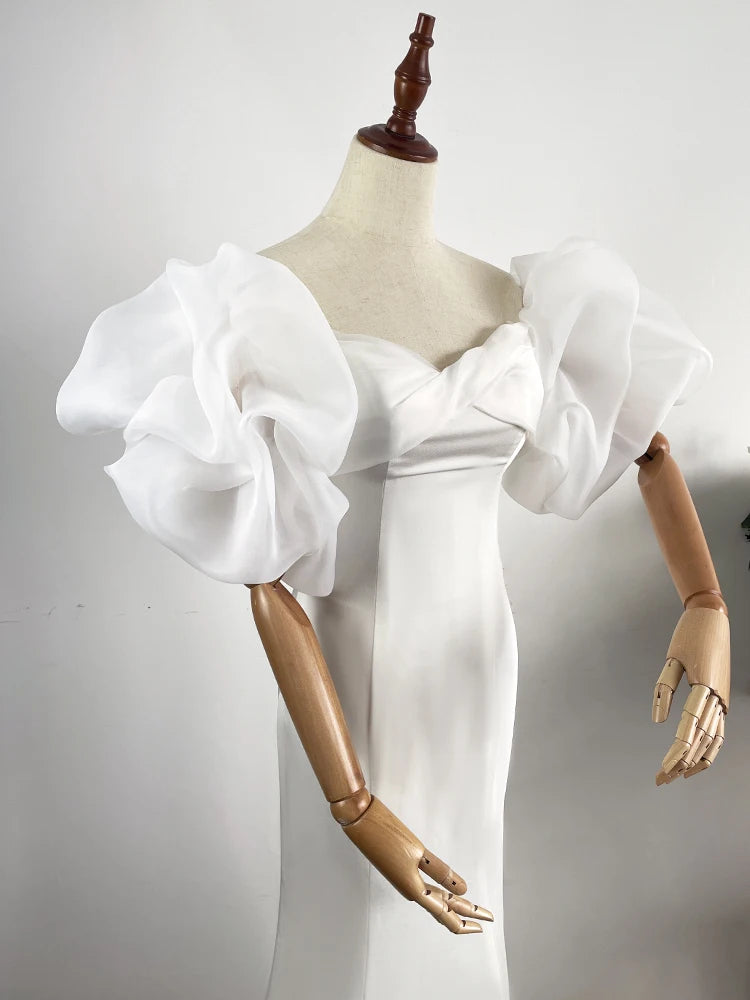 WG155 Women's Simple Fashionable Bridal Sleeves Wedding Dress Sleeves Suitable for Wedding Ceremony Evening Dress Accessories